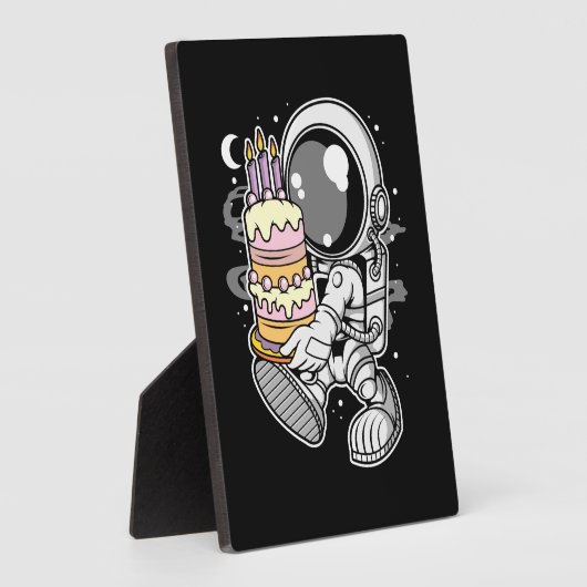 Astronaut Birthday Cake Fotoplatte (Seite)