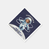 Astronaut Birthday Party 1st Trip Around the Sun Serviette (Ecke)
