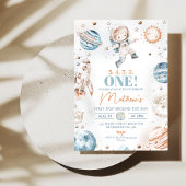 Astronaut Blue First Trip rund um die Sonne Geburt Einladung