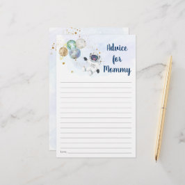 Astronaut Blue Gold Space Babyduschberatung