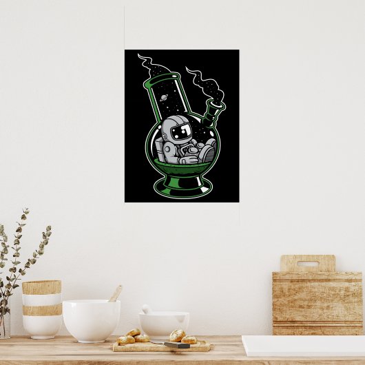 Astronaut Bong Poster (Küche)