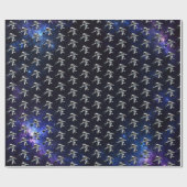 Astronaut Bowling Geschenkpapier (Flach)