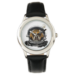 Astronaut Boxer Dog Weltraumforschung Astronomie Armbanduhr