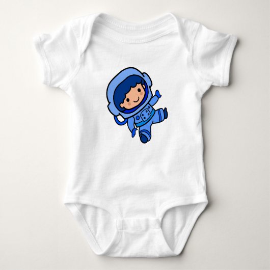 Astronaut Boy Baby Strampler (Vorderseite)