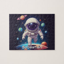 Astronaut Boy Exploration Space Personalisiert