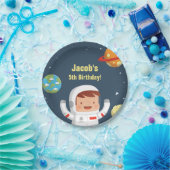 Astronaut Boy Galaxy Space Birthday Party Supplies Pappteller (Party)