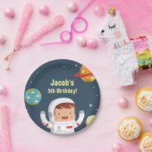 Astronaut Boy Galaxy Space Birthday Party Supplies Pappteller (Party)