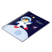 Astronaut Boy Kid's Personalisiert Notizblock (Linke Seite)