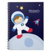 Astronaut Boy Kid's Personalisiert Notizblock (Vorderseite)