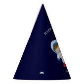 Astronaut Boy Kindergeburtstag Partyhütchen (Links)