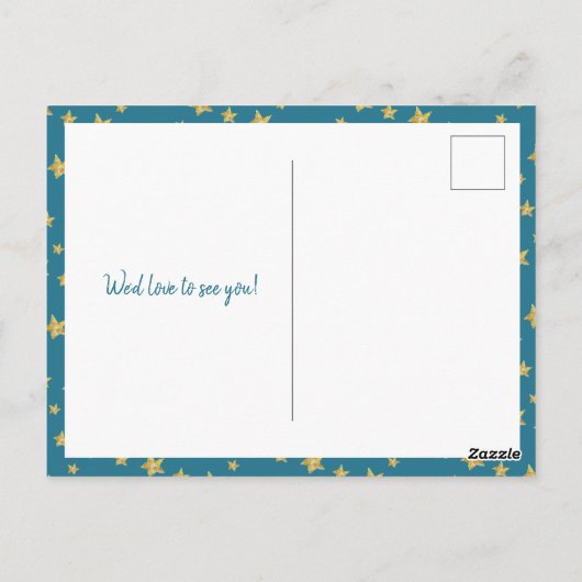 Astronaut Boy Space 1st Birthday Photo Postkarte (Rückseite)