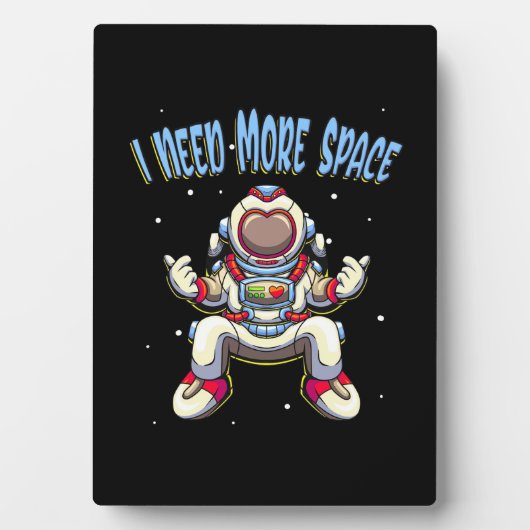 Astronaut braucht mehr Platz Fotoplatte (Vorderseite)