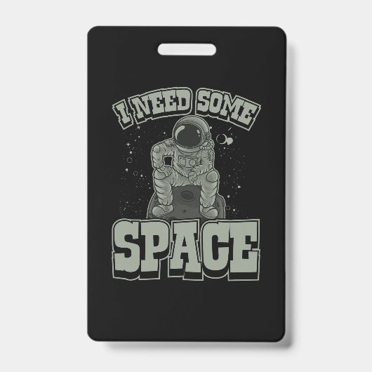 Astronaut braucht Platz Ausweis (Vorderseite)