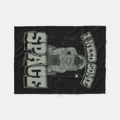 Astronaut braucht Platz Fleecedecke (Vorderseite (Horizontal))