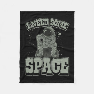 Astronaut braucht Platz Fleecedecke