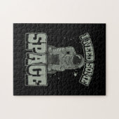 Astronaut braucht Platz Puzzle (Horizontal)