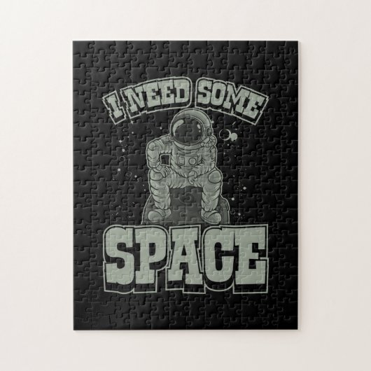 Astronaut braucht Platz Puzzle (Vertikal)