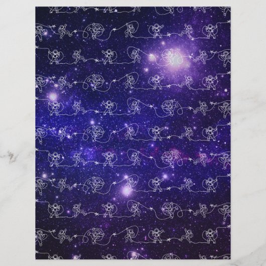 Astronaut Briefbogen (Rückseite)