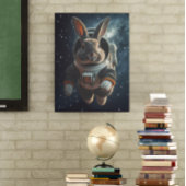 Astronaut Bunny Poster