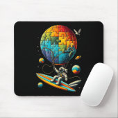 Astronaut Bylloon Autistic Awareness Space Autisti Mousepad (Mit Mouse)