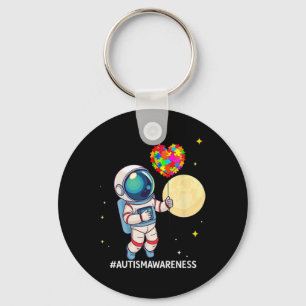 Astronaut Bylloon Autistic Awareness Space Autisti Schlüsselanhänger