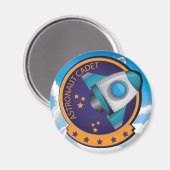 Astronaut Cadet Abzeichen Magnet (Vorderseite/Rückseite)