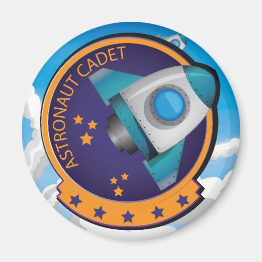 Astronaut Cadet Abzeichen Magnet (Vorne)
