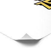 Astronaut Cartoon | Retro Space Wall Art Print Poster (Ecke)