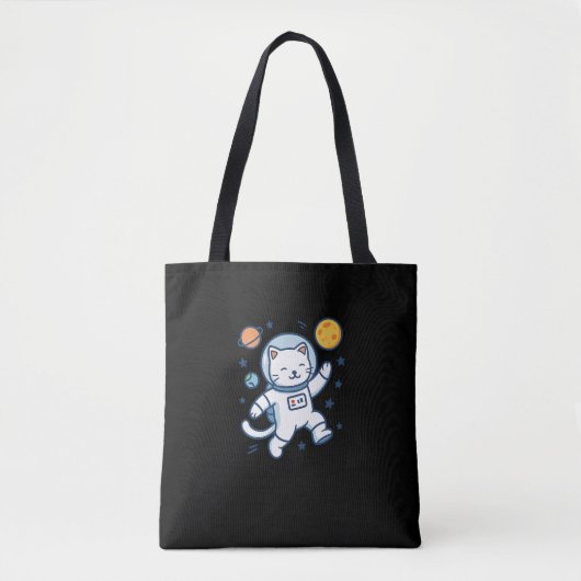 Astronaut Cat Adventure Tasche (Vorderseite)