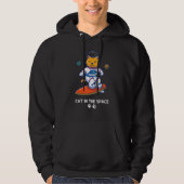 Astronaut Cat In Space Animal Face Galaxy Feline C Hoodie (Vorderseite)