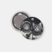Astronaut cat Magnet (Vorderseite/Rückseite)