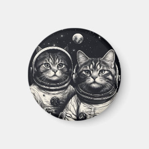 Astronaut cat Magnet