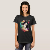 Astronaut Cat or  Space Cat on Galaxy Cat   4 T-Shirt (Vorne ganz)