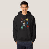 Astronaut Cat Planet Earth Mars Space Hoodie (Vorne ganz)