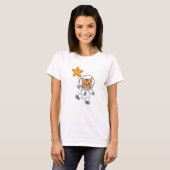 Astronaut Cat Planet Moon Star Space T-Shirt (Vorne ganz)