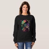 Astronaut Cat Space Cat Galaxy Kitten Sweatshirt (Vorne ganz)