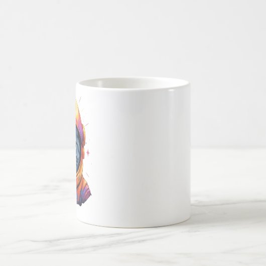 Astronaut Cat Space Funny Cat Lover Kaffeetasse (Mittel)