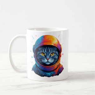 Astronaut Cat Space Funny Cat Lover Kaffeetasse