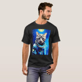 Astronaut cat Tee space cat Tee for men, women, ki (Vorne ganz)