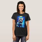 Astronaut cat Tee space cat Tee for men, women, ki (Vorne ganz)