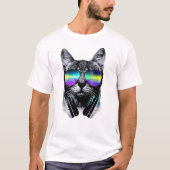 Astronaut cat v2 T-Shirt (Vorderseite)