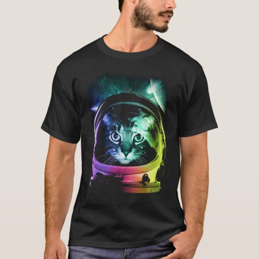 Astronaut Cat V.II T-Shirt (Vorderseite)