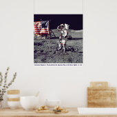 Astronaut Cernan auf dem Mondapollo 17 1972 Poster (Küche)