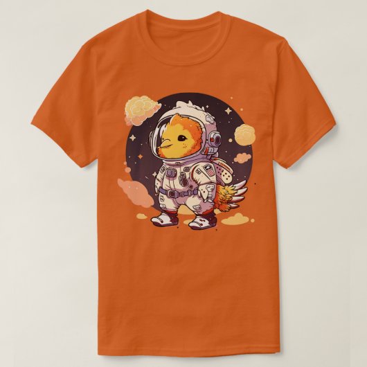 Astronaut Chicken T-Shirt (Design vorne)