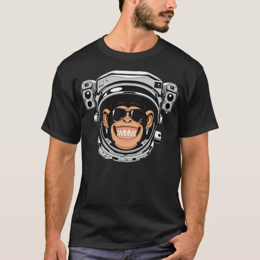 Astronaut Chimp T-Shirt (Vorderseite)