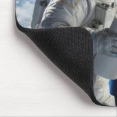 Astronaut Cleaning Spacecraft Window Mousepad (Ecke)