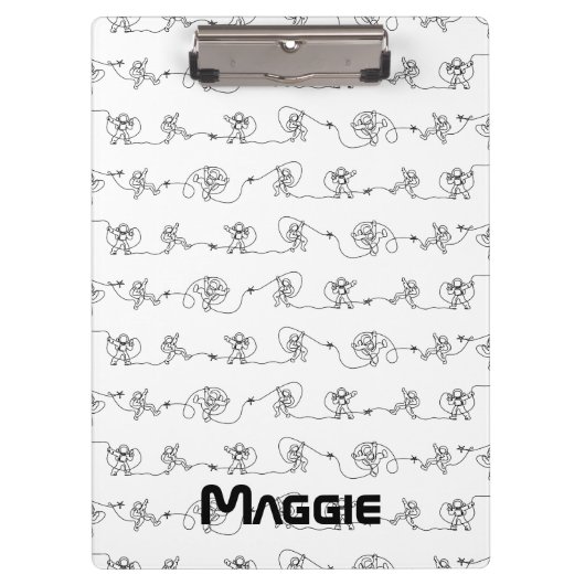 Astronaut-Clipboard Klemmbrett (Vorderseite)