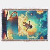 Astronaut Coffee Dream Decke (Vorderseite)