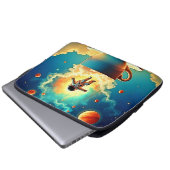 Astronaut Coffee Dream Laptopschutzhülle (Vorne Knopf)