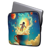 Astronaut Coffee Dream Laptopschutzhülle (Vorderseite Links)